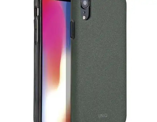 UNIQ Lithos phone case for iPhone Xr olive