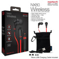 سماعات أذن لاسلكية جديدة NoiseHush Naztech NX80 باللونين الأسود والأحمر