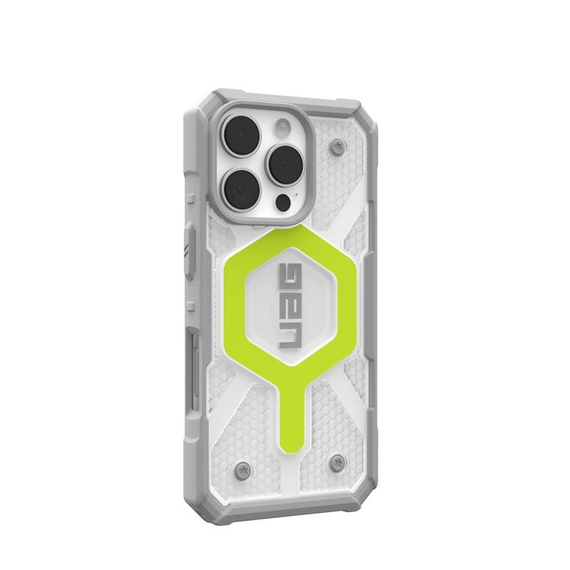 UAG iPhone 16 Pro Case 6.3" Pathfinder Clear - Rugged Shockproof, Active Neon