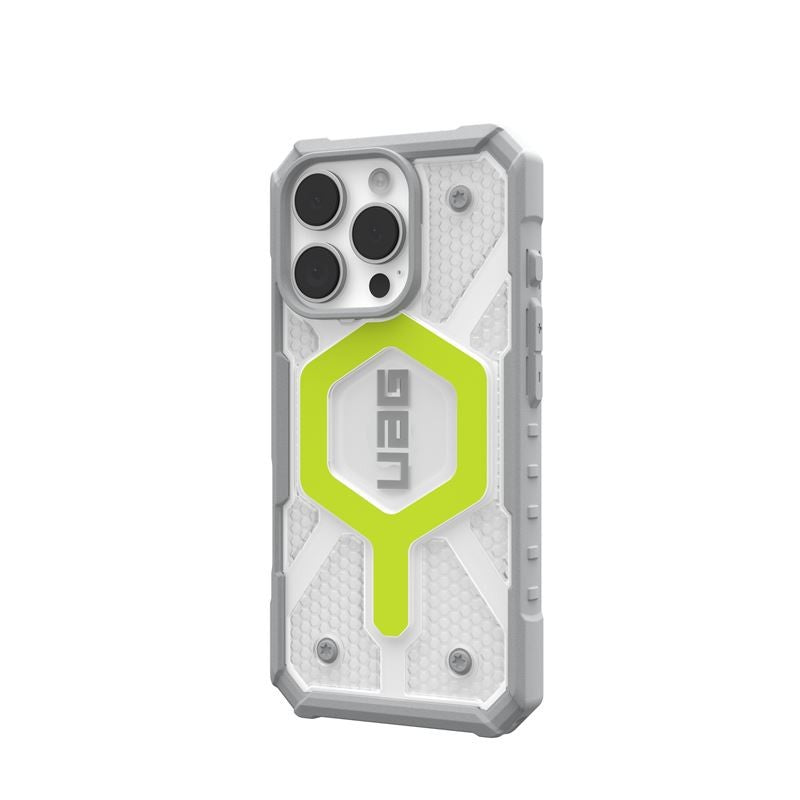 UAG iPhone 16 Pro Case 6.3" Pathfinder Clear - Rugged Shockproof, Active Neon