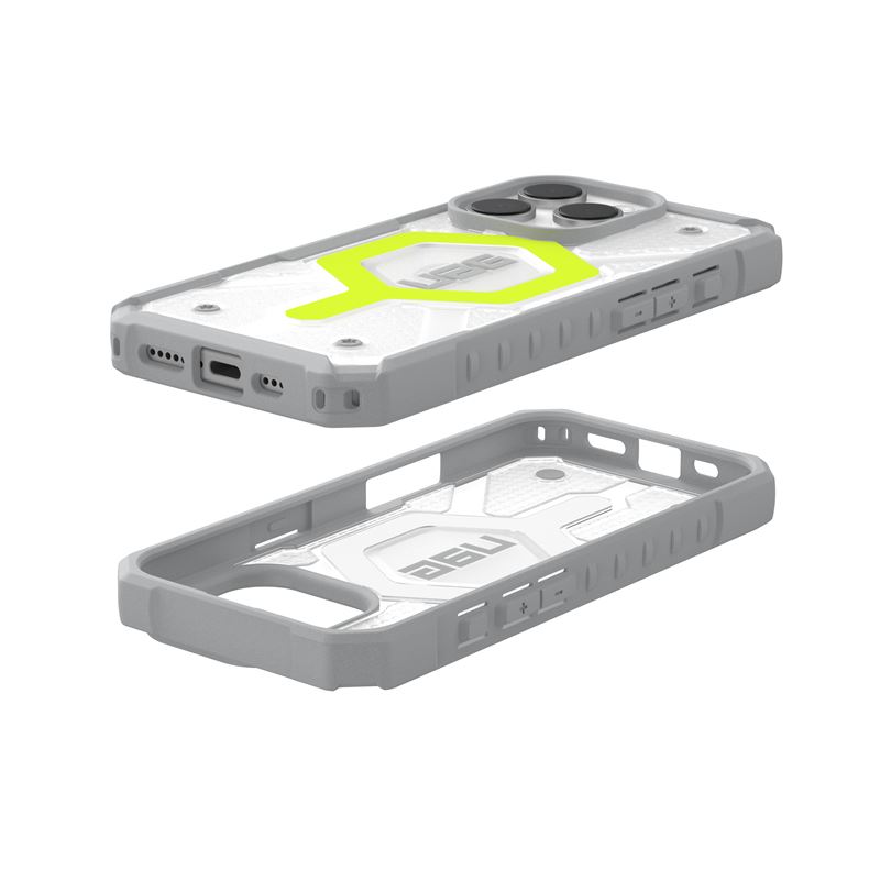 UAG iPhone 16 Pro Case 6.3" Pathfinder Clear - Rugged Shockproof, Active Neon
