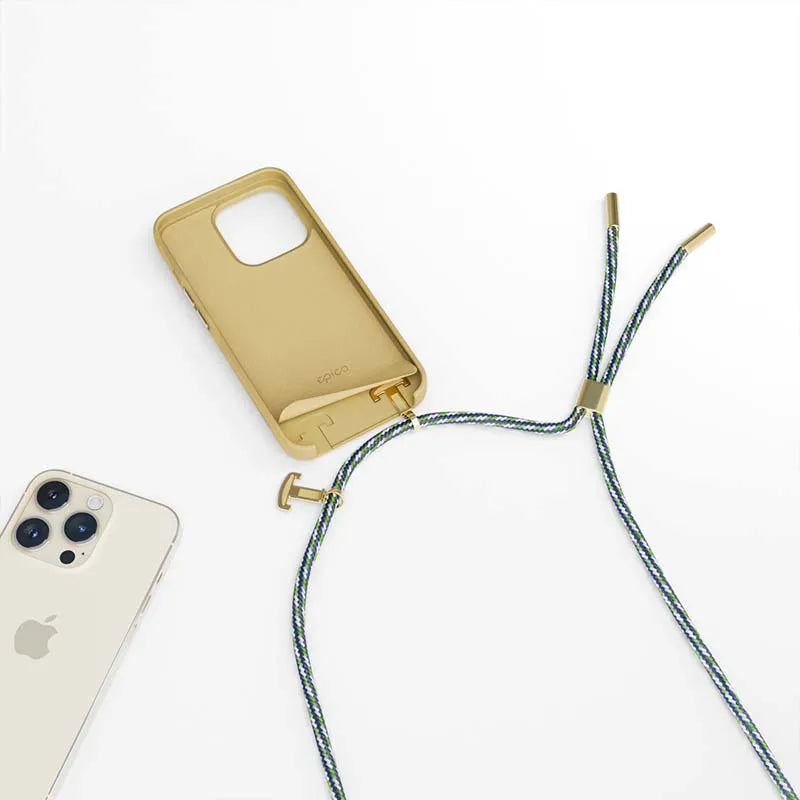Epico Silicone Necklace, iPhone 14 Pro Max - Case, Beige