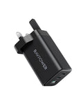 RAVPower PD Pioneer 3-Port 65W UK Wall Charger RP-PC172
