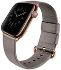 سوار جلد طبيعي Uniq Mondain لساعة Apple Watch 4 مقاس 44 مم - بيج رملي
