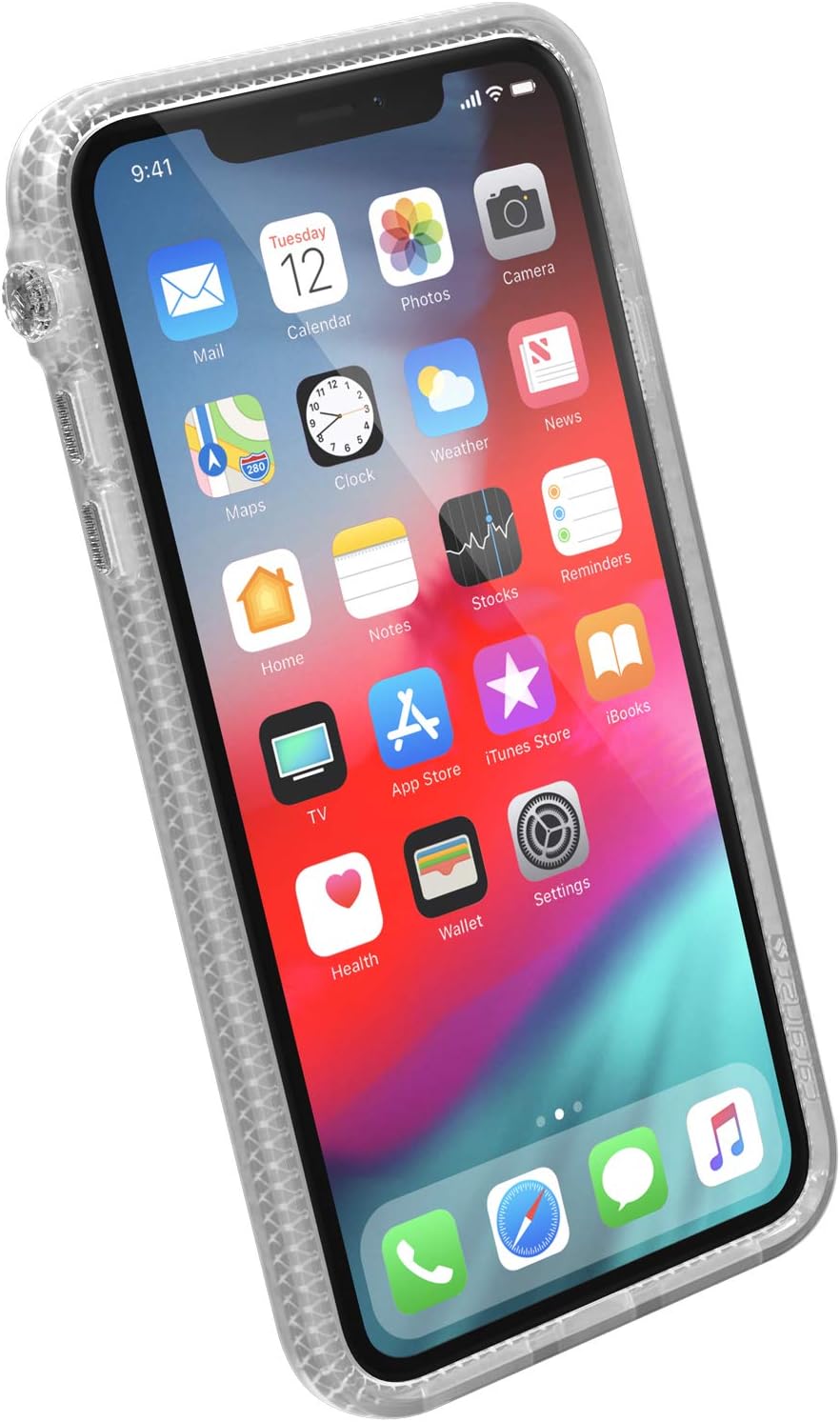 جراب كاتاليست، حماية من الصدمات، مقاوم للصدمات لجهاز iPhone XS Max، جودة ممتازة - شفاف