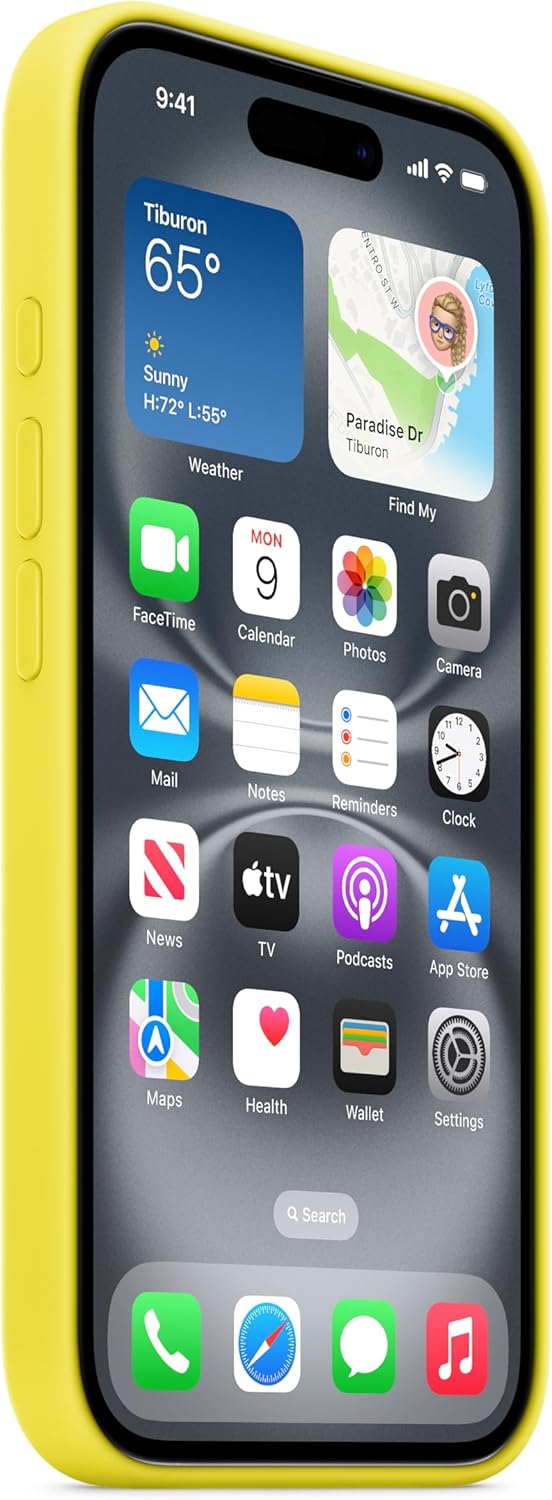 جراب سيليكون لجهاز Apple iPhone 16 مع MS - Star Fruit 