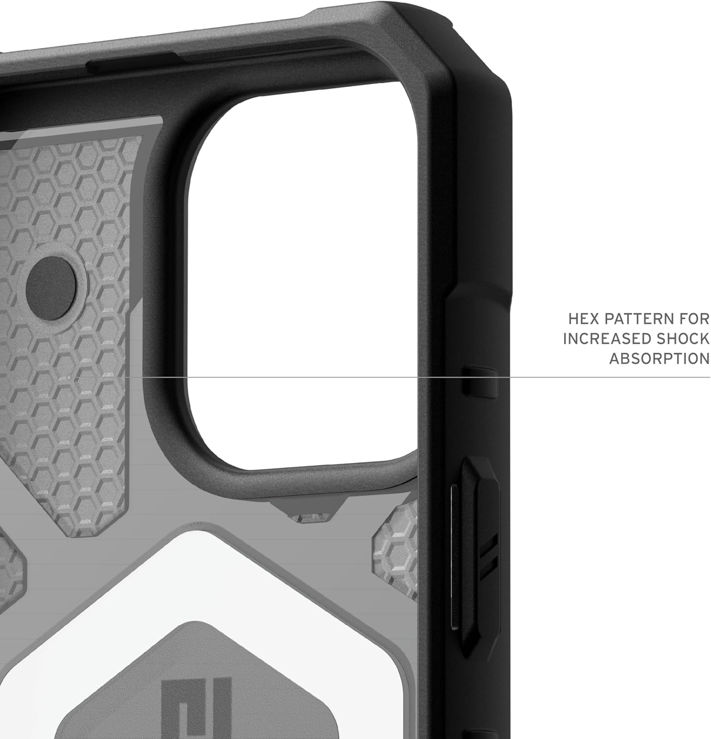 UAG iPhone 16 Pro Case 6.3" Pathfinder Clear - Rugged Shockproof Anti-Slip, Ash