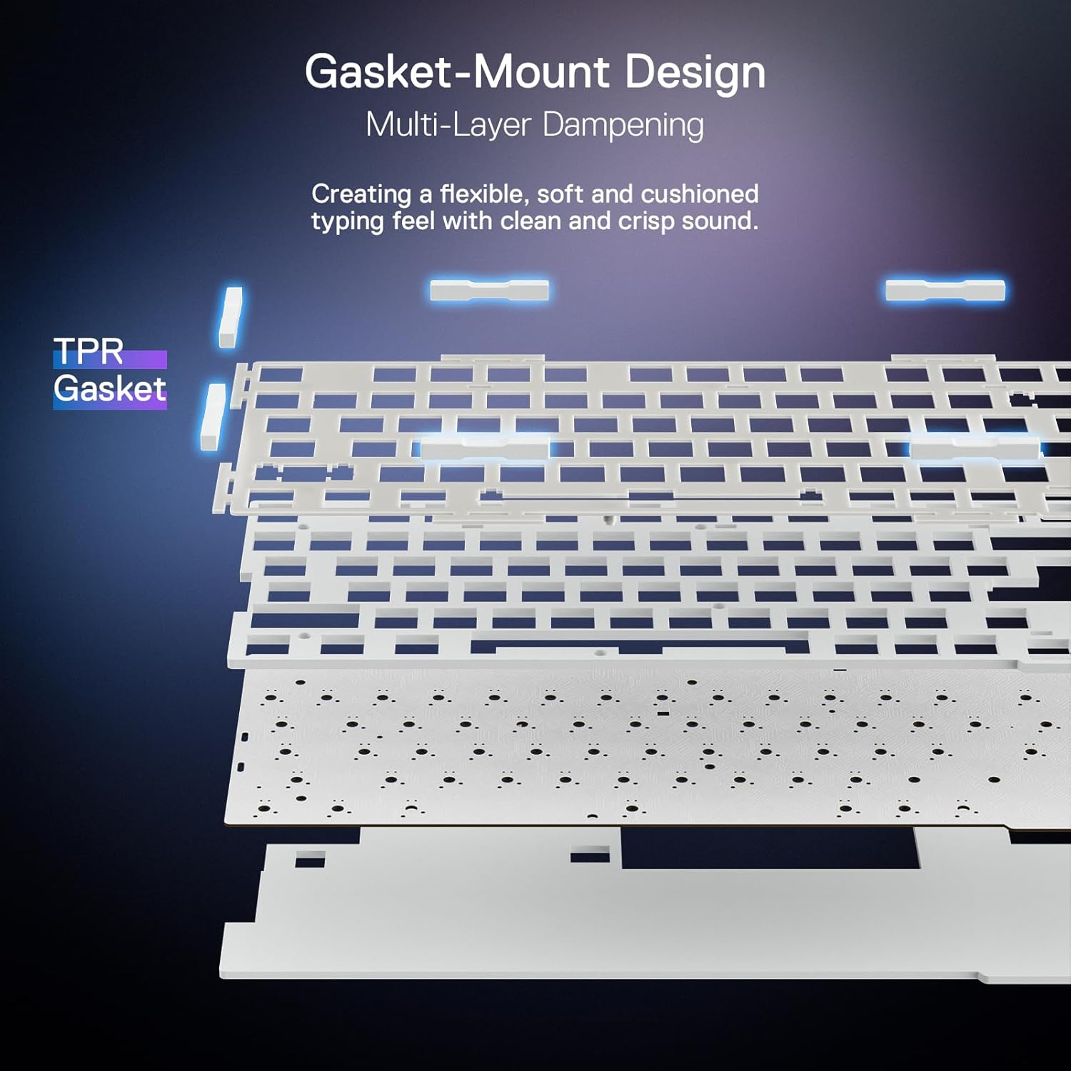 لوحة مفاتيح ميكانيكية لاسلكية Redragon UCAL PRO K673WB-RGB-PRO - تخطيط 75%، RGB، قابلة للتبديل السريع