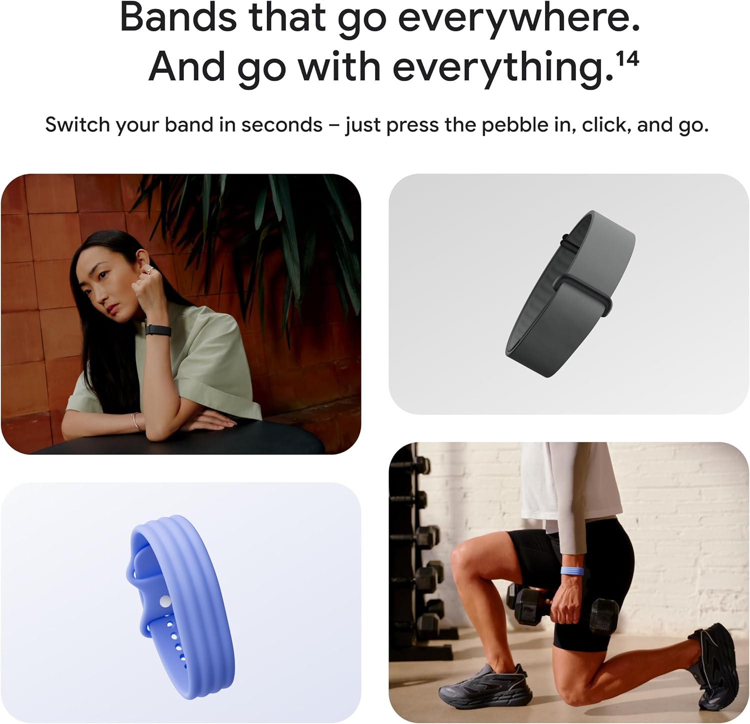 Google Fitbit Air Activity Tracker with Heart Rate & Sleep Tracking – Obsidian