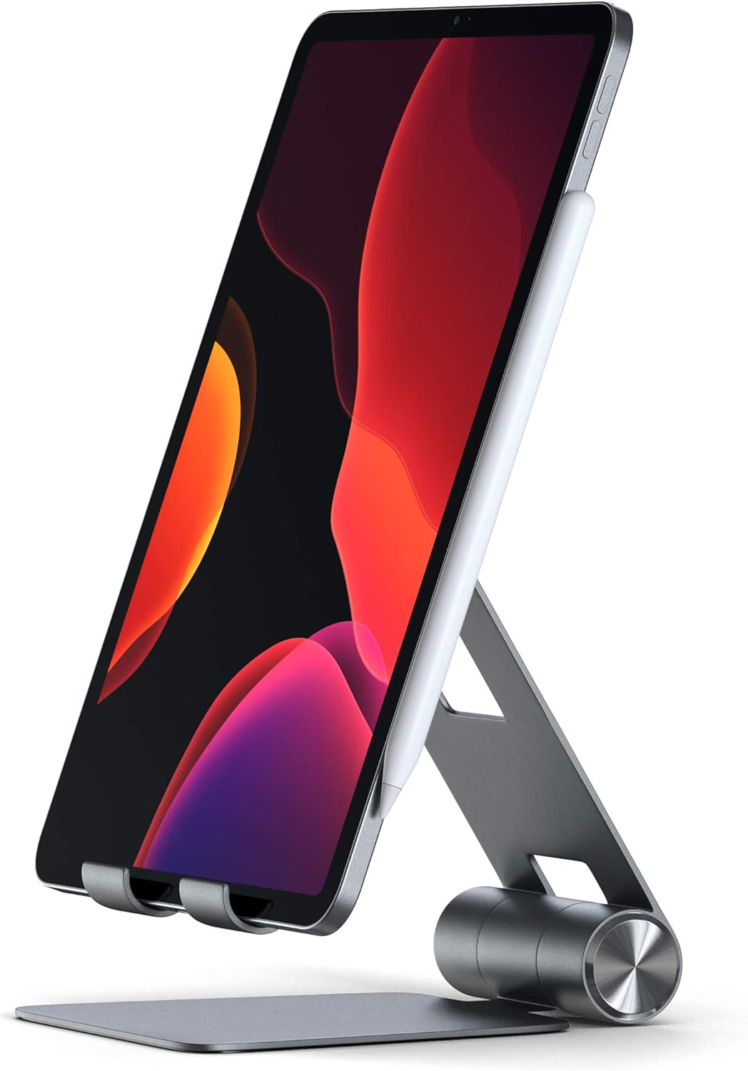 حامل Satechi R1 متعدد الزوايا قابل للطي للأجهزة اللوحية - متوافق مع iPad Pro M2/M1، iPad Air/Mini، iPhone 16/15/14/13/12 والمزيد (رمادي فضائي)