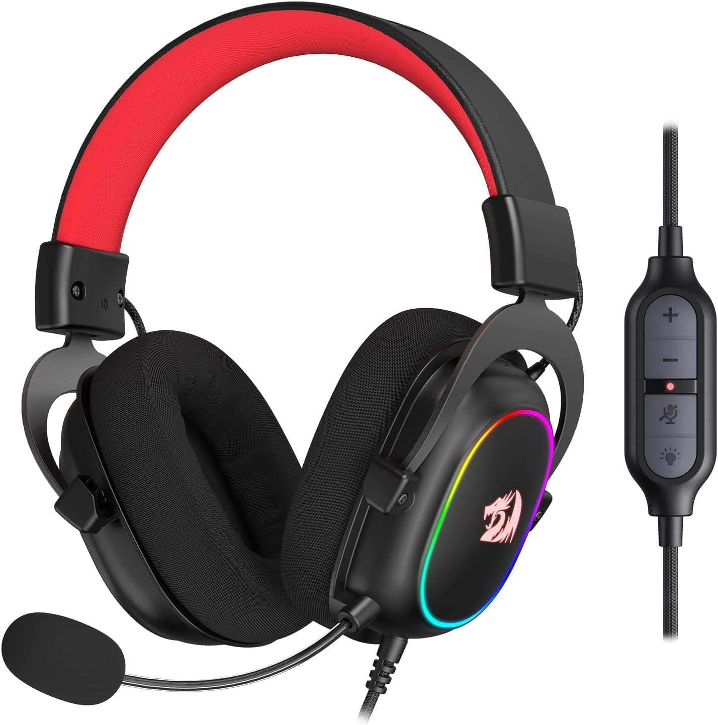 سماعة الألعاب Redragon H510 ZEUS‑X RGB السلكية 7.1 Surround (أسود)