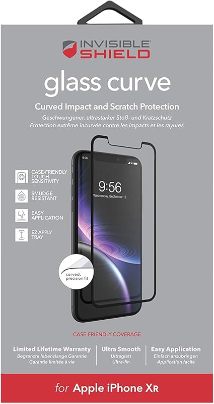 zagg invisible shield glass curve for iphone xr