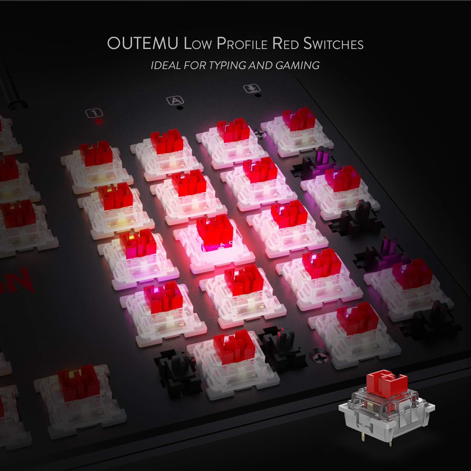 Redragon K589 Shrapnel RGB Low Profile Mechanical Gaming Keyboard