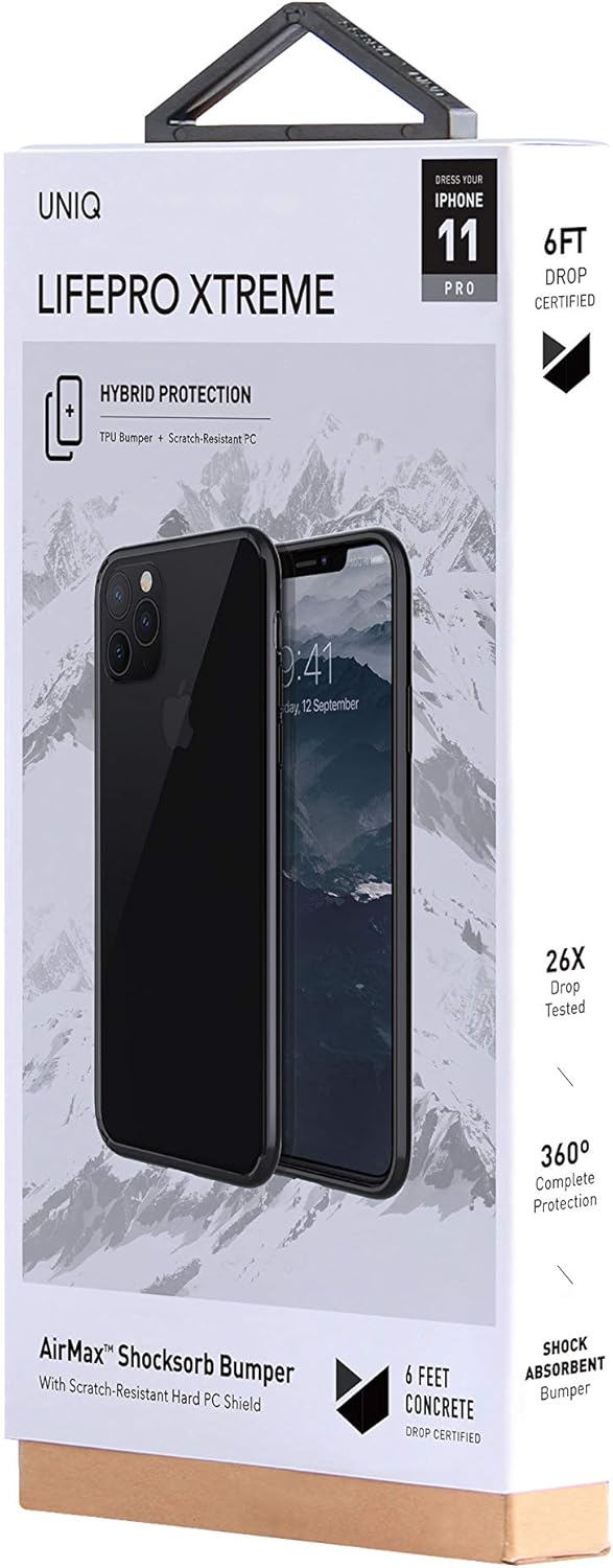 Hybrid LifePro Xtreme Case for iPhone 11 Pro – Obsidian Black