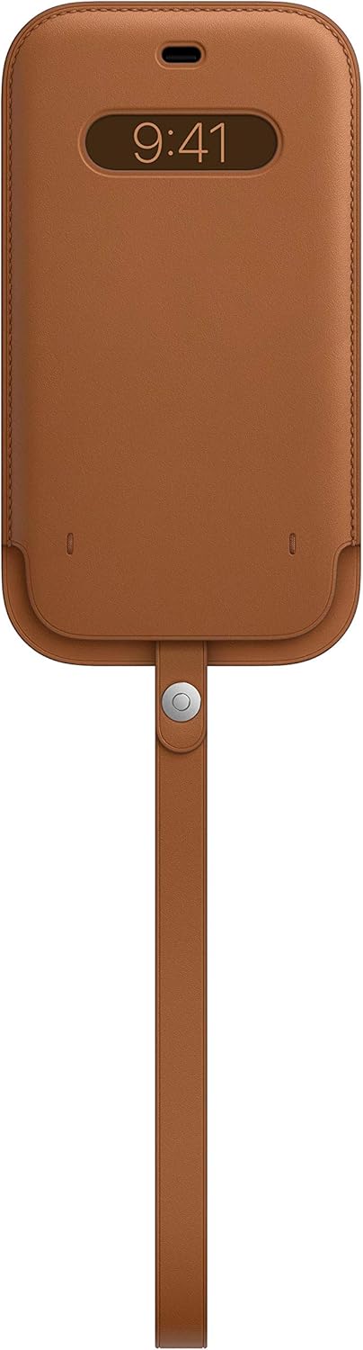 جراب جلدي أصلي لجهاز Apple iPhone 12 Pro Max مع Magsafe - بني سرجي