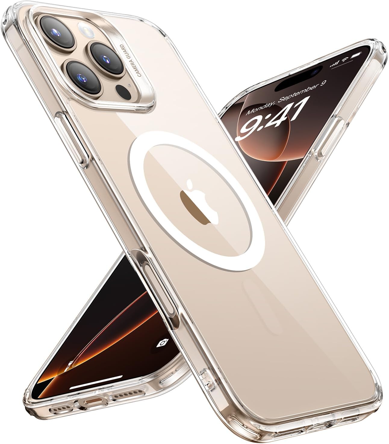 جراب ESR لهاتف iPhone 16 Pro، جراب شفاف غير لامع، متوافق مع MagSafe Clear