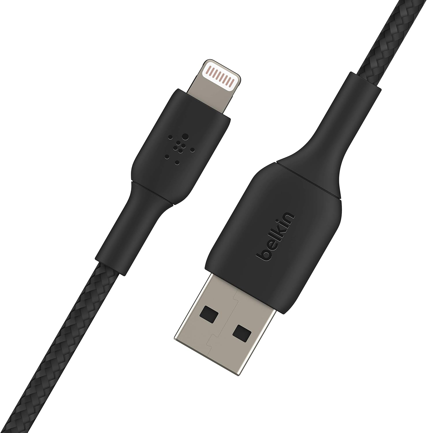 Belkin BoostCharge Braided Lightning to USB-A Cable 6.6' Black