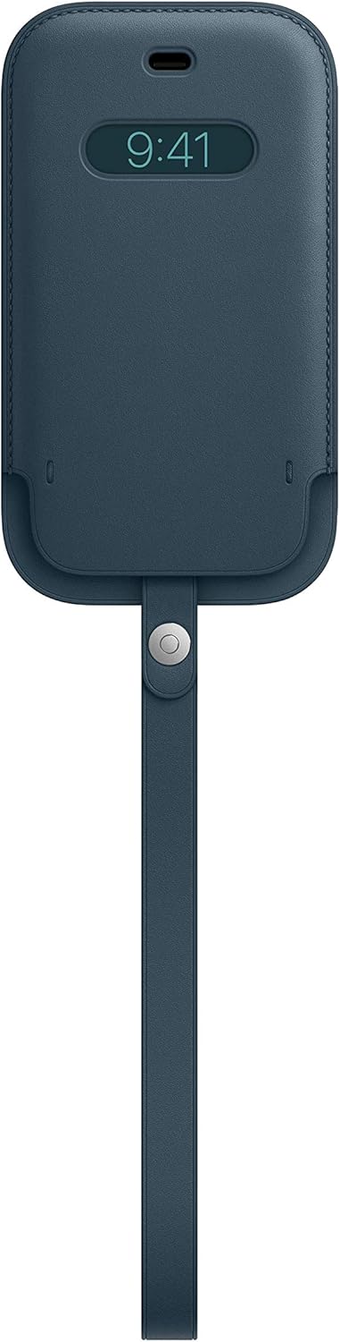 جراب جلدي لجهاز Apple iPhone 12 Mini مع MagSafe - أزرق بلطيقي 