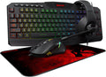 Redragon 4-in-1 Combo S101-BA-2: K503A-RGB Keyboard, M601 Mouse, H120 Headset & P016 Mouse Pad