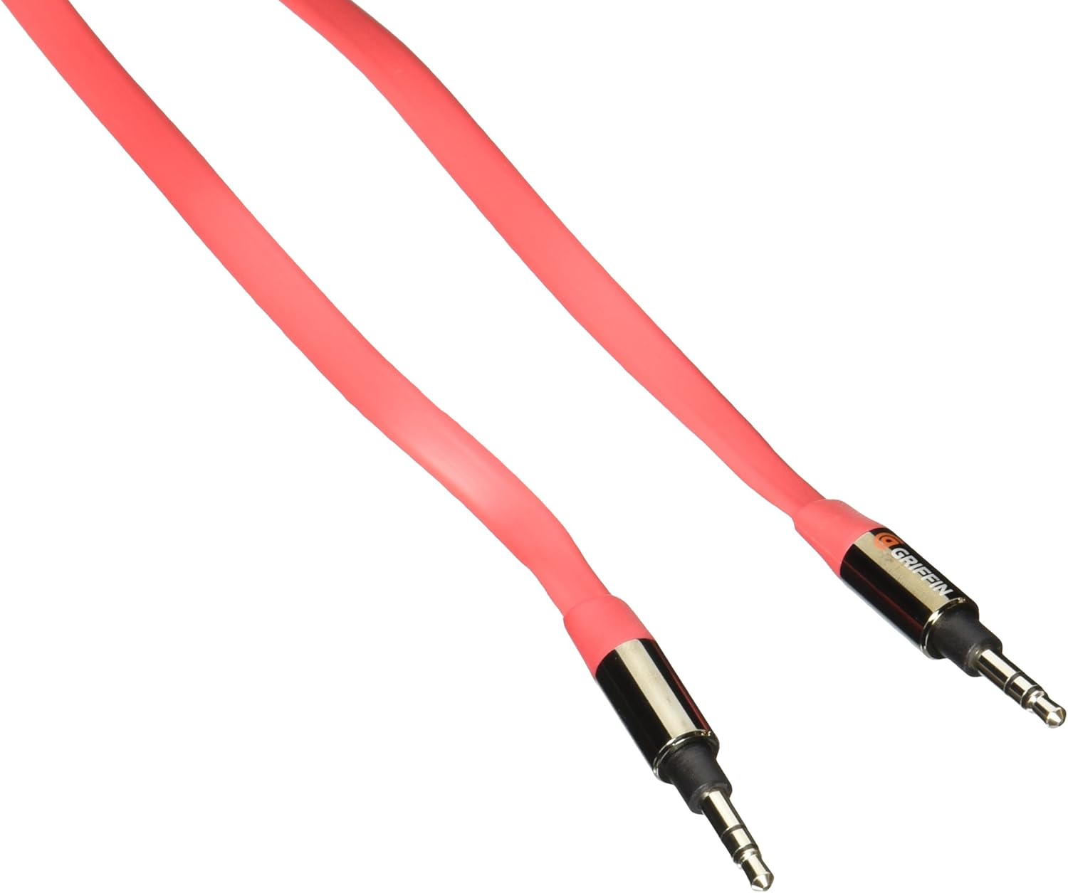 Griffin 3ft Flat AUX Audio Cable – Red