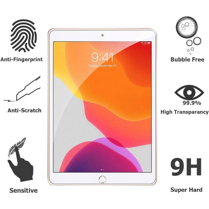 واقي شاشة زجاجي أخضر عالي الدقة، شفاف، لجهاز iPad Pro مقاس 12.9 بوصة