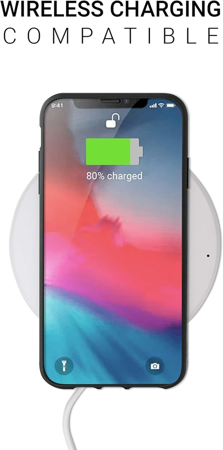 جراب/غطاء Evutec Northill لهاتف iPhone XS Max من القماش باللون الأسود مع حامل مغناطيسي للسيارة aFIX plus Air Vent