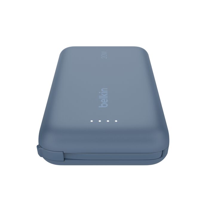 Belkin Boost Charge power bank 10000mAh, portable power bank with integrated cable PD 20W Blue