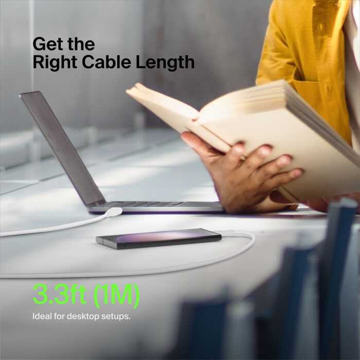 Belkin Boost Charge 60W USB-C to USB-C Cable 1m White