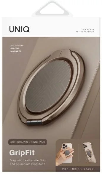 UNIQ Gripfit 360 Magnetic Mount&Kickstand Magnetic Holder gray/flint gray