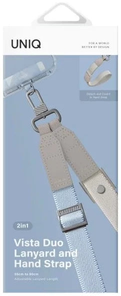 UNIQ Vista universal 2in1 phone strap blue-beige/sky beige (UNIQ-VISTADUO2IN1-SKYBEG)