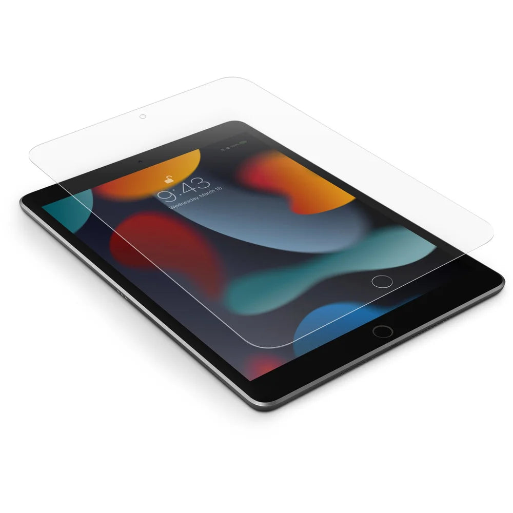 واقي شاشة زجاجي شفاف من UNIQ OPTIX لجهاز iPad مقاس 10.2 بوصة (الجيل السابع إلى التاسع)