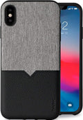 Evutec iPhone XS Max Northill case/cover Canvas Black with aFIX plus air Vent Magnetic Car mount