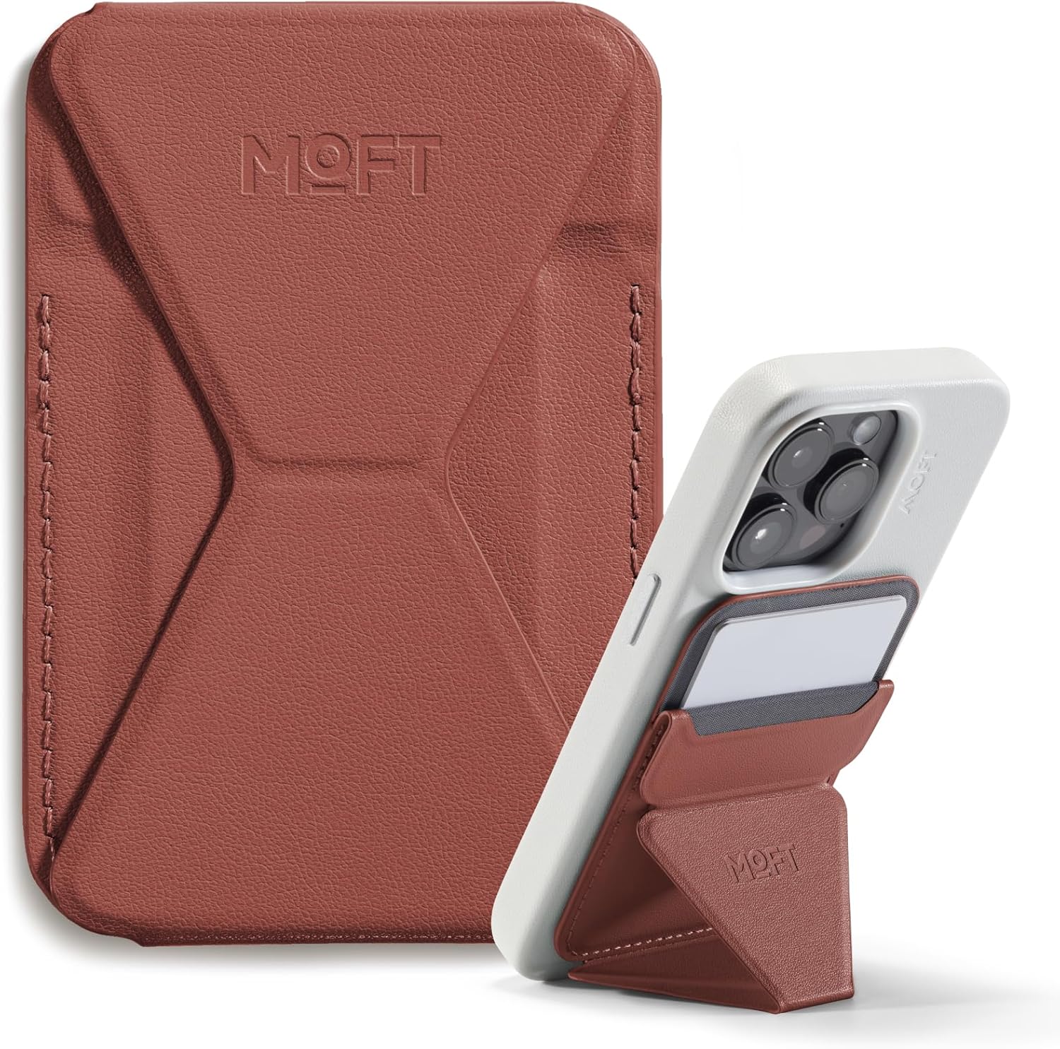 MOFT Snap-On Phone Stand & Wallet MagSafe – Sierra Brown