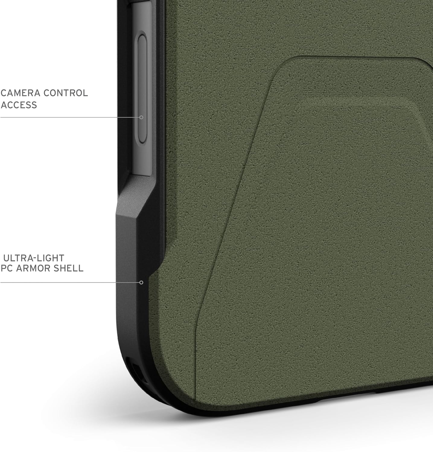 URBAN ARMOR GEAR UAG Designed for iPhone 16 Pro Max Case 6.9" Civilian - Compatible with MagSafe Charging Rugged Slim Sleek Shockproof Anti-Slip Military Grade Protective Cover, Olive Drab