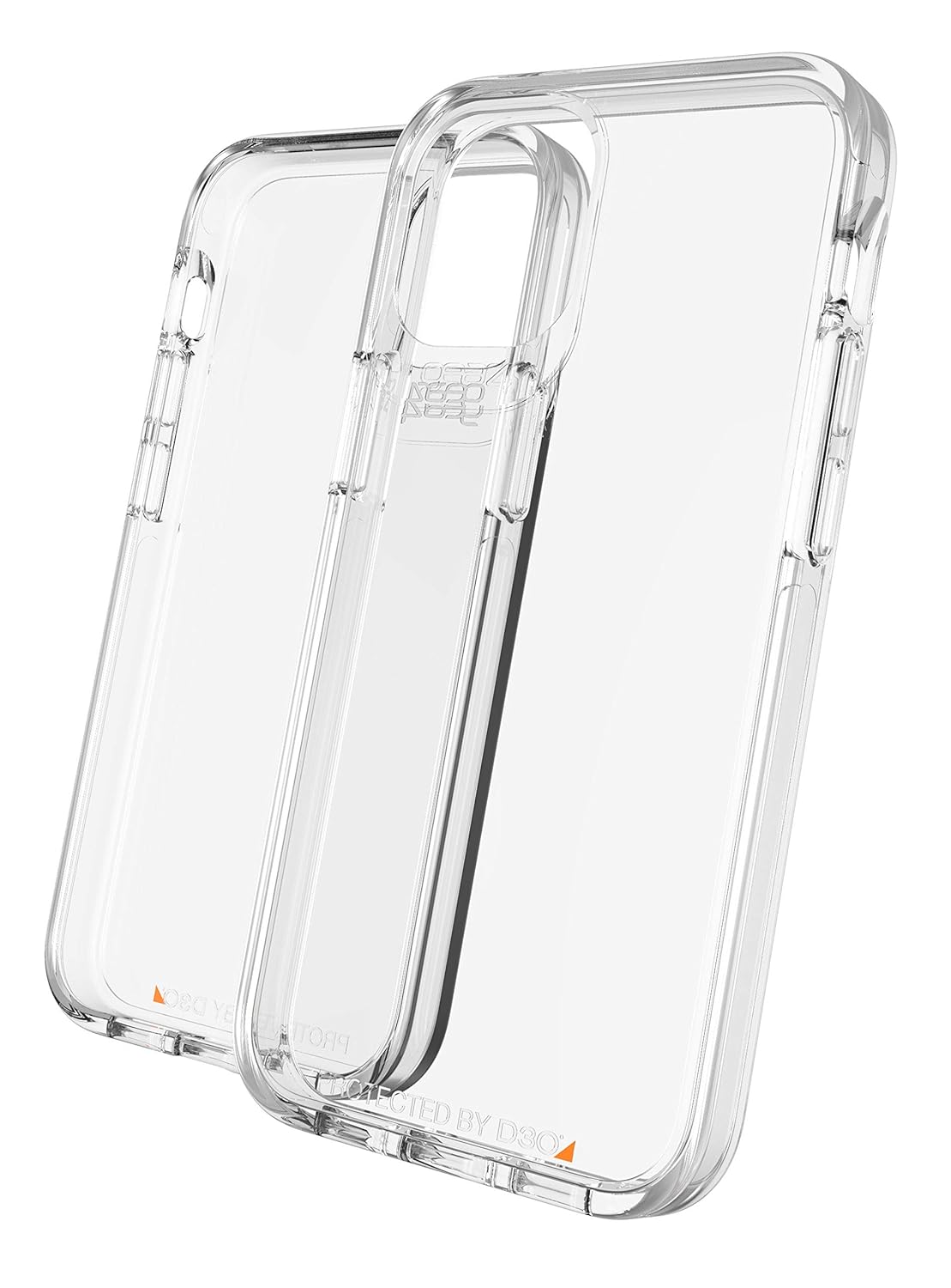 جراب ZAGG Gear4 Crystal Palace الشفاف مع حماية متقدمة من الصدمات [معتمد من D3O]، تصميم نحيف ومتين لهاتف iPhone 12 Mini - شفاف