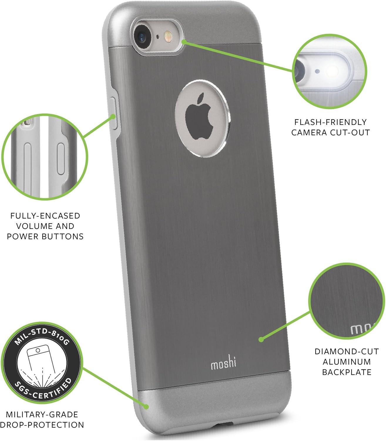 Moshi Armour iPhone 7 Case - Gray