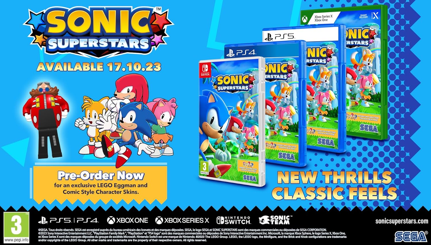 SEGA Sonic Superstars - PS5 - نسخة PEGI