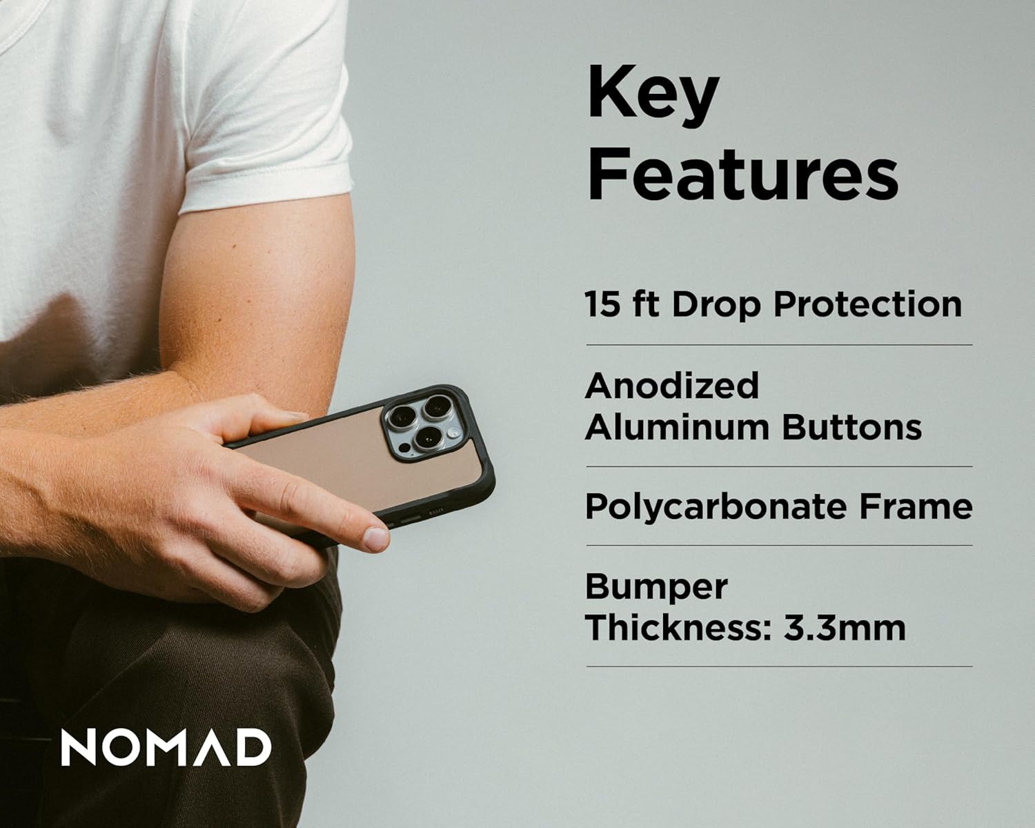 NOMAD - Rugged Case - iPhone 16 Pro Desert