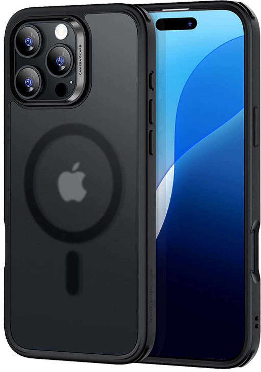 جراب ESR الكلاسيكي الهجين بقفل هالو لهاتف iPhone 16 Pro Max أسود غير لامع