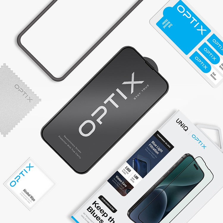 زجاج حماية UNIQ OPTIX Vision Care لهاتف iPhone 15 Pro