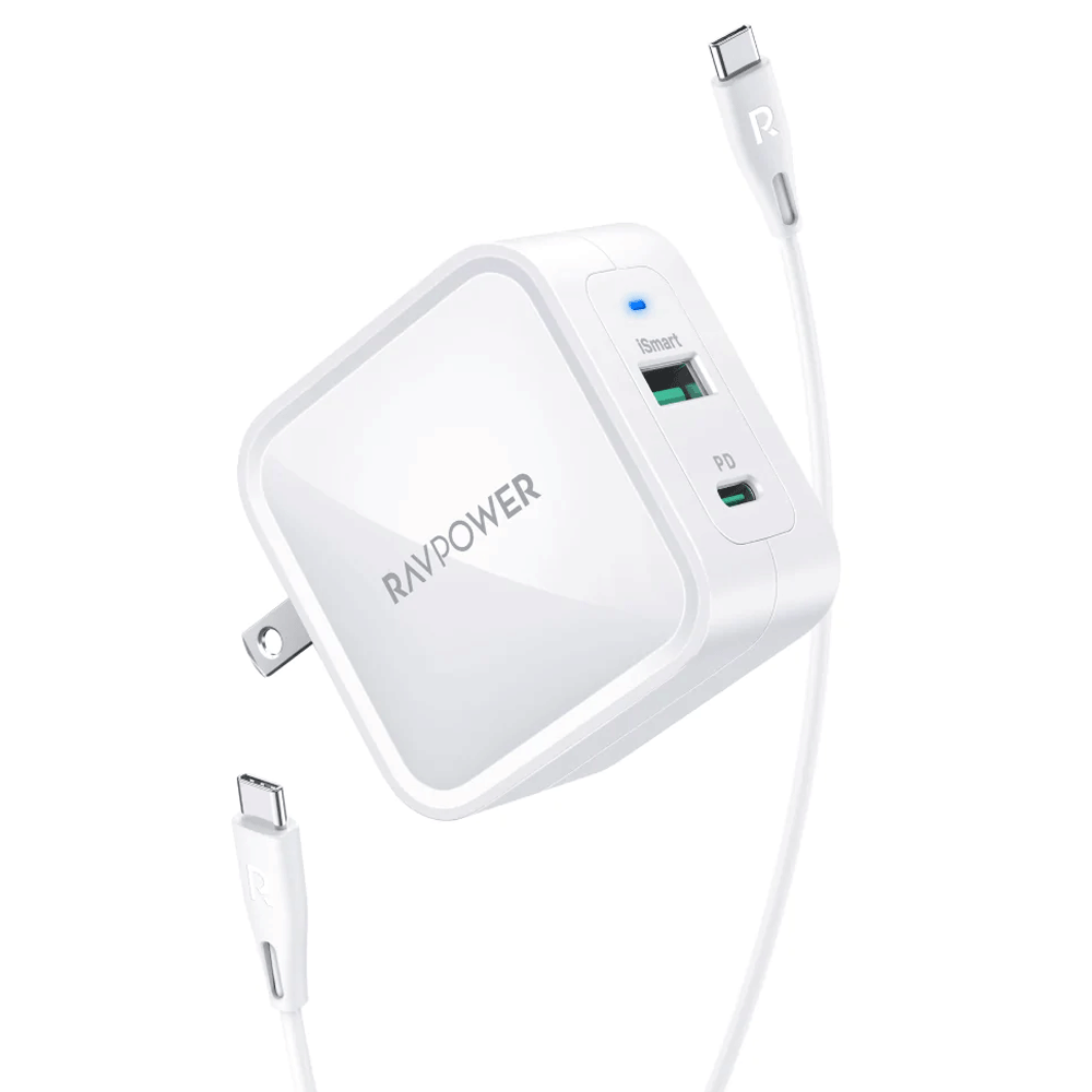 Ravpower RP-PC133 PD Pioneer 65W 2 Port Wall Charger White