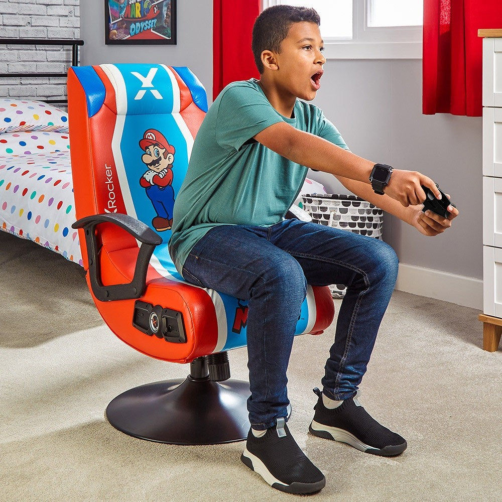 كرسي الألعاب X-Rocker Nintendo Mario Pedestal