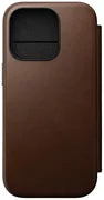Nomad Modern Leather Folio, brown - iPhone 16 Pro