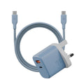 شاحن BAZIC VELOX KIT PD35W مع كابل شحن 60 واط - أزرق