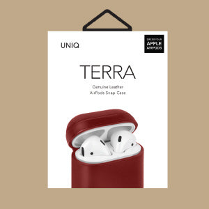 UNIQ TERRA GENUINE LEATHER AIRPOD SNAP CASE