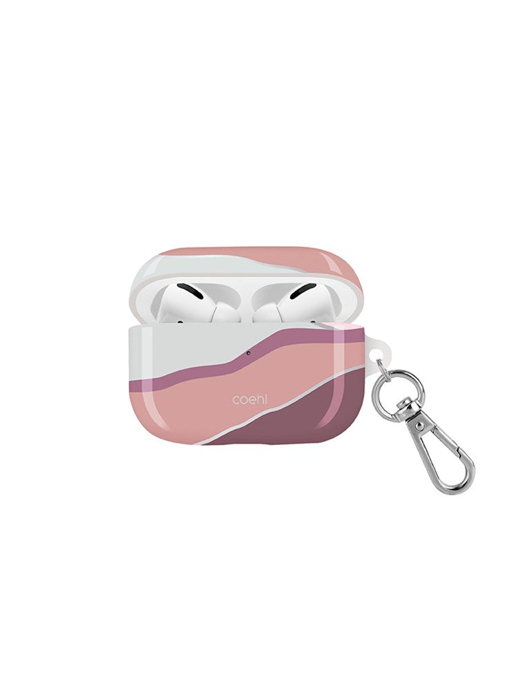 حافظة Uniq Coehl Ciel AirPods Pro - (وردي غروب الشمس)