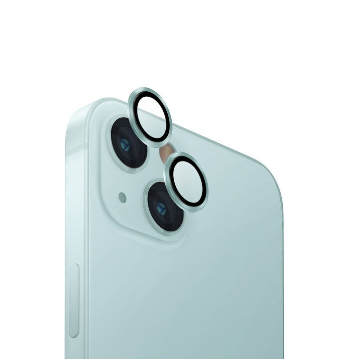 UNIQ OPTIX IPHONE 15 (2023) 6.1 / 6.7 ALUMINIUM CAMERA LENS PROTECTOR - COOL MINT (MINT)