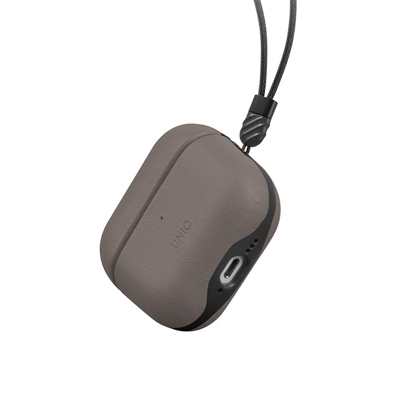 حافظة Uniq LYDEN DS Airpods الجيل الرابع (2024) - رمادي فلينت