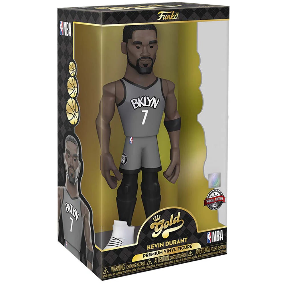 فينيل ذهبي! NBA: بروكلين نتس - كيفن دورانت (نسخة المدينة 2021) ١٢ بوصة مع نسخة تشيس (حصريًا)