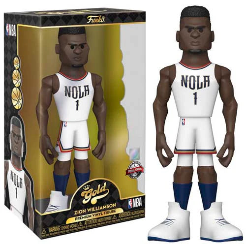 فينيل ذهبي! NBA: نيو أورلينز بيليكانز - زيون ويليامسون (الزي الأساسي) ١٢ بوصة مع نسخة تشيس (حصريًا)